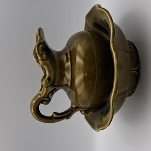 McCoy Vintage Green Ceramic Pitcher and Basin Set